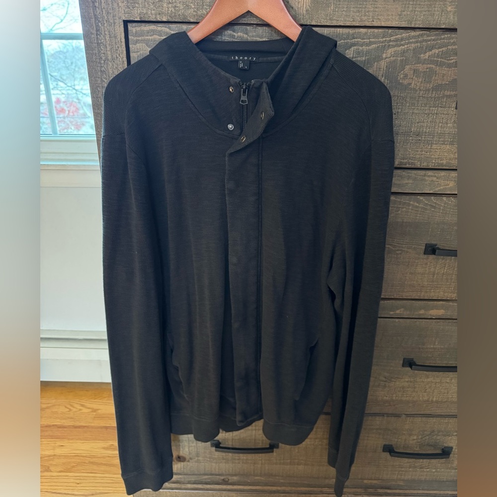 Theory Dark Gray Lightweight Jacket - image 1